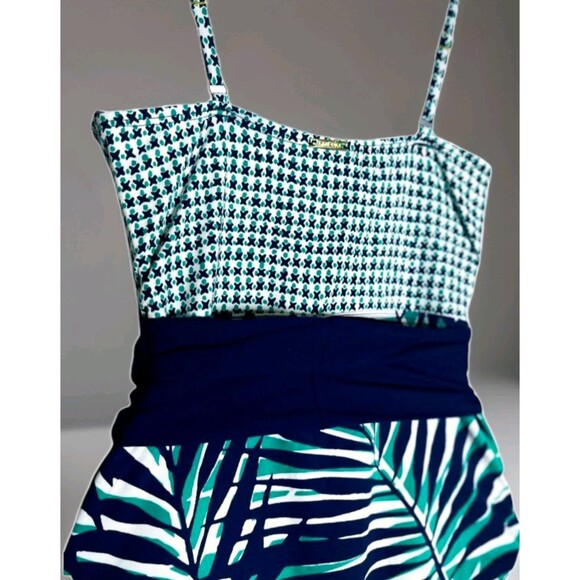 Anne Cole Signature Women’s Size 10 Tropical Print 1 One Pc Monokini Swimsuit - Picture 3 of 6